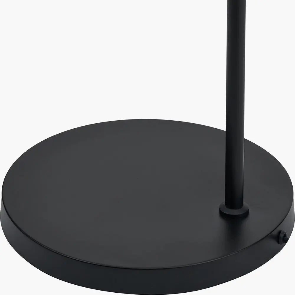 Amalie Black Metal Retro Task Floor Lamp  Nicholas John Interiors