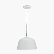 Amalie Grey Metal Retro Pendant  Nicholas John Interiors