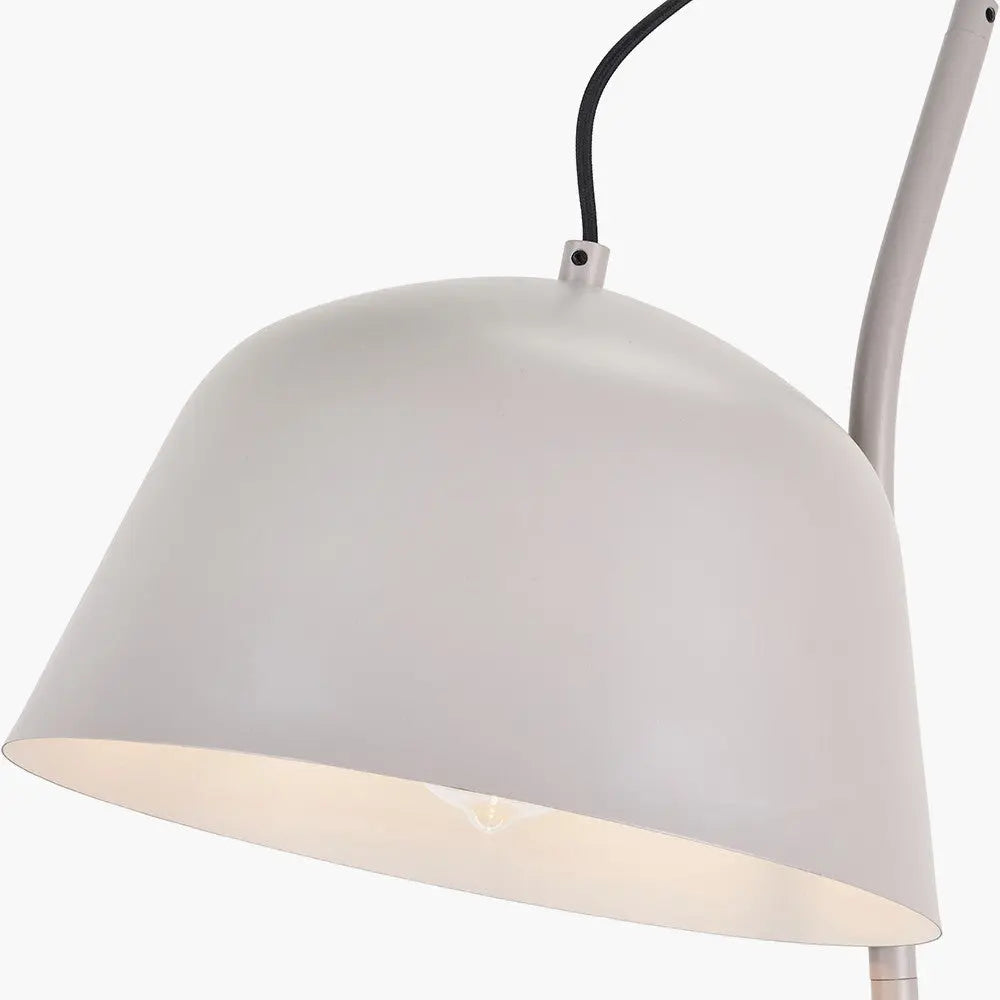 Amalie Grey Metal Retro Task Floor Lamp  Nicholas John Interiors