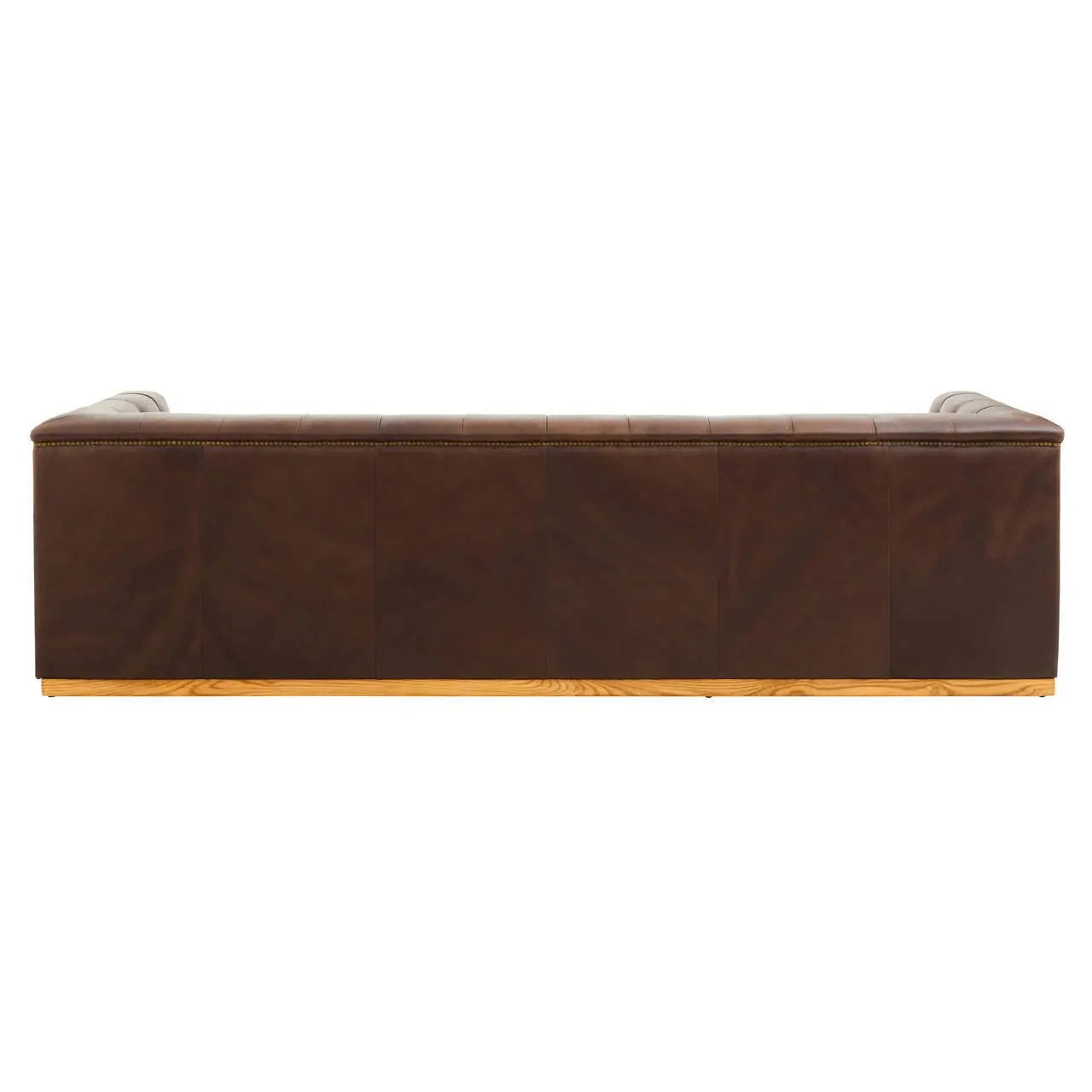 Amara 3 Seater Tufted Leather Sofa in Mexico Brown  Nicholas John Interiors