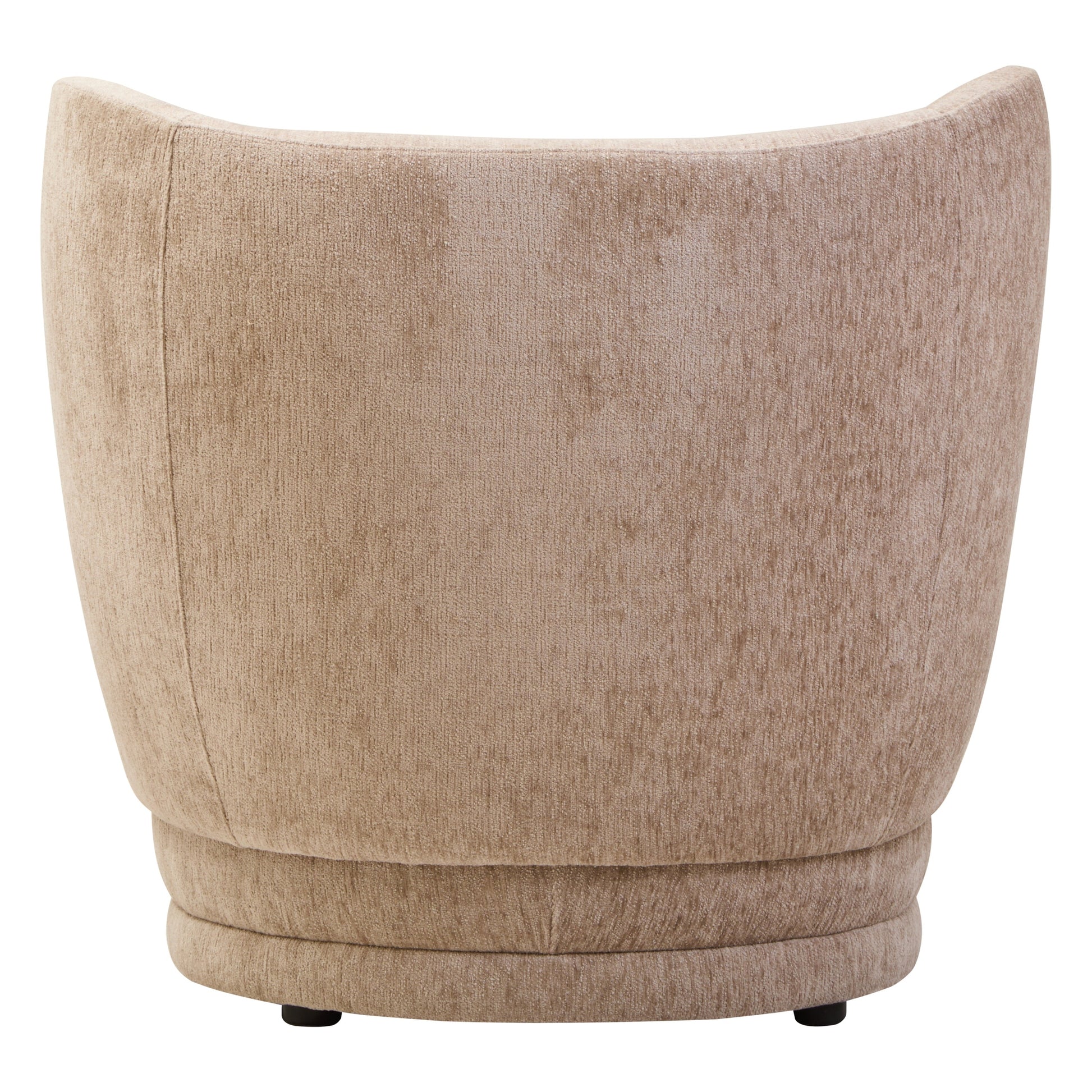 Amira Deep Stone Chenille Curved Chair  Nicholas John Interiors
