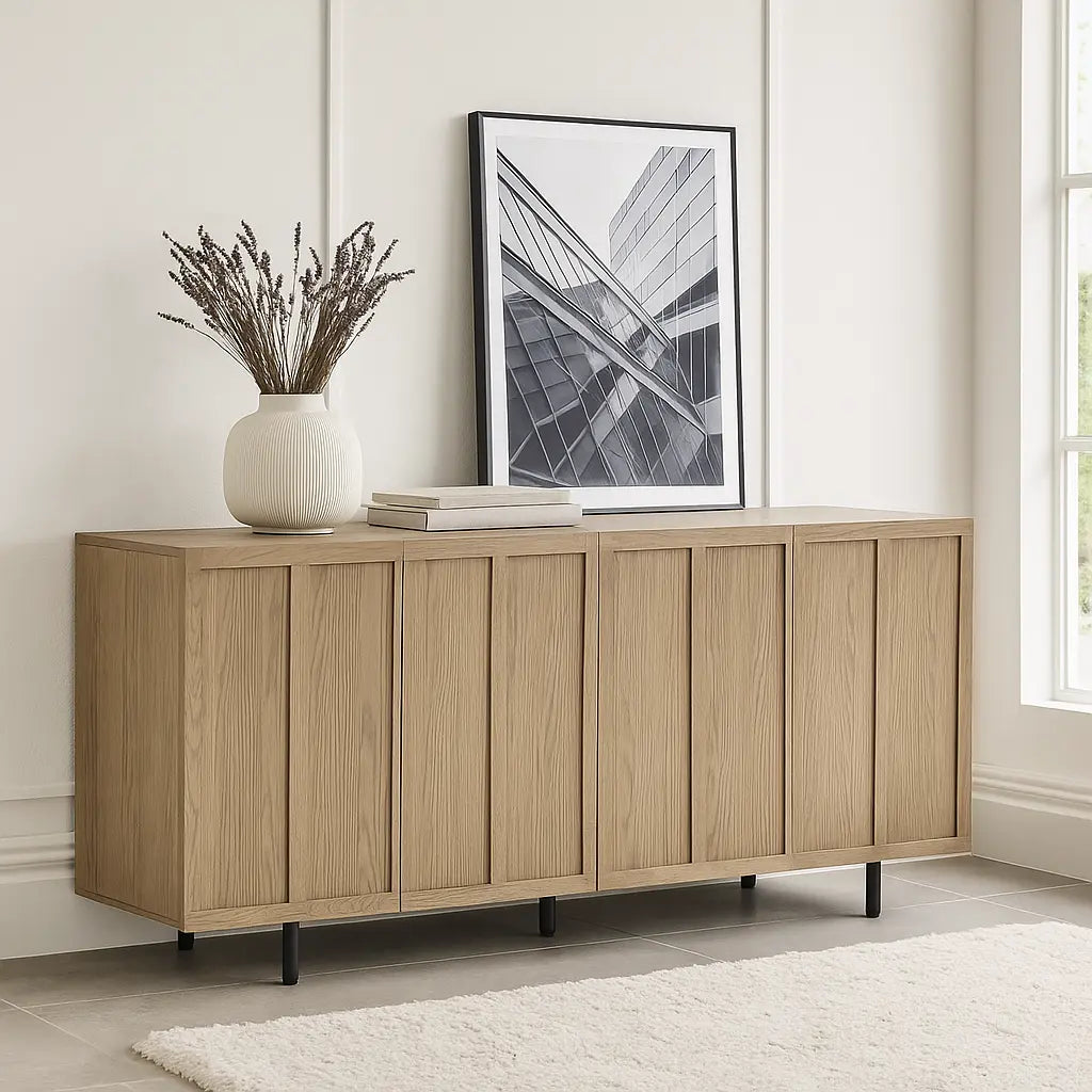 Angled 4 Door Sideboard   Nicholas John Interiors