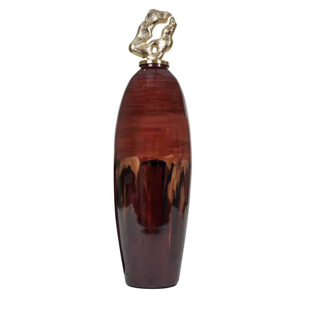 Mindy Brownes Anika Jar Large Burgundy Decorative Jar