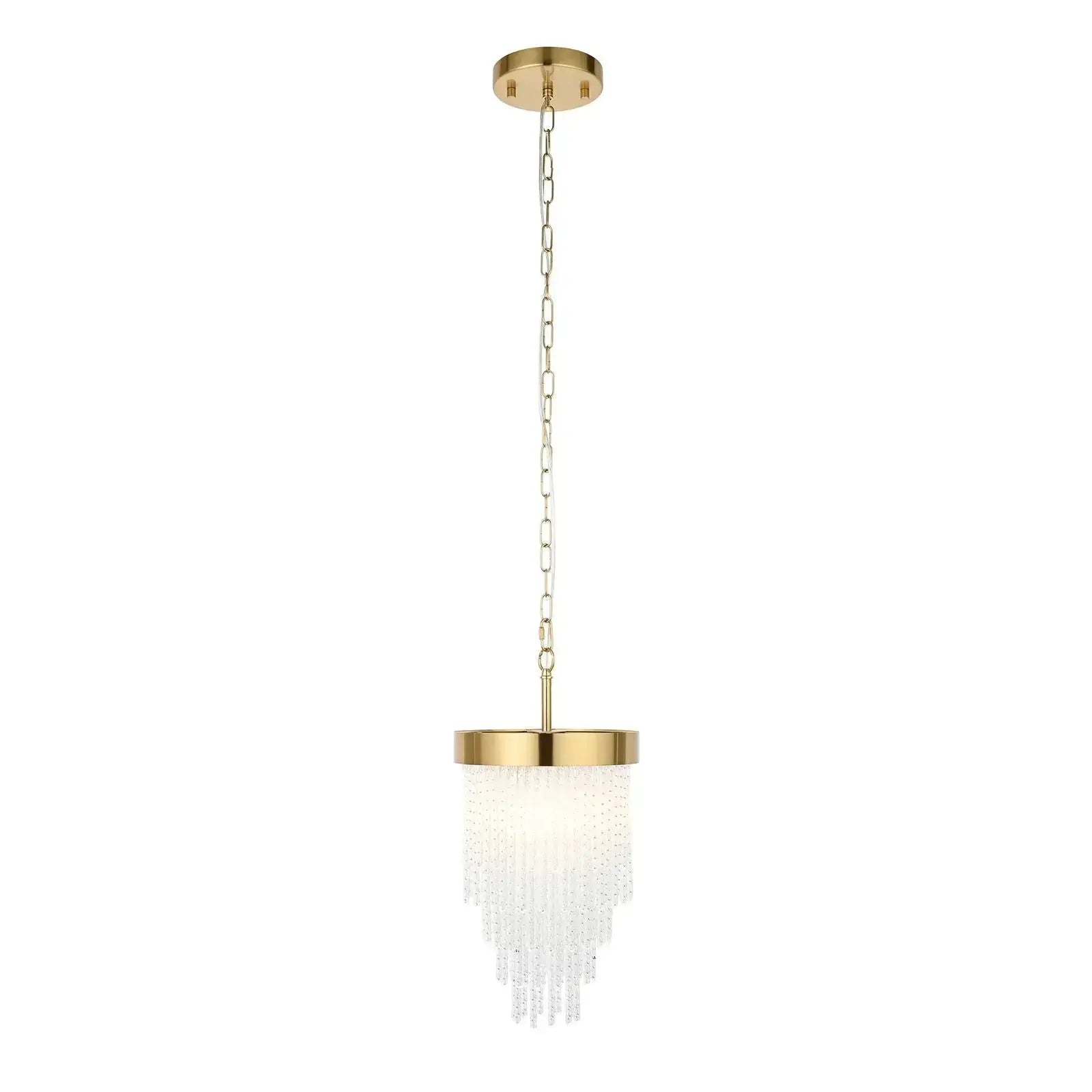 Anistara 1 Pendant Light Brushed Aged Brass   Nicholas John Interiors