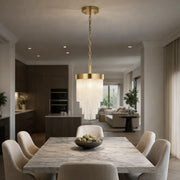 Anistara 1 Pendant Light Brushed Aged Brass   Nicholas John Interiors