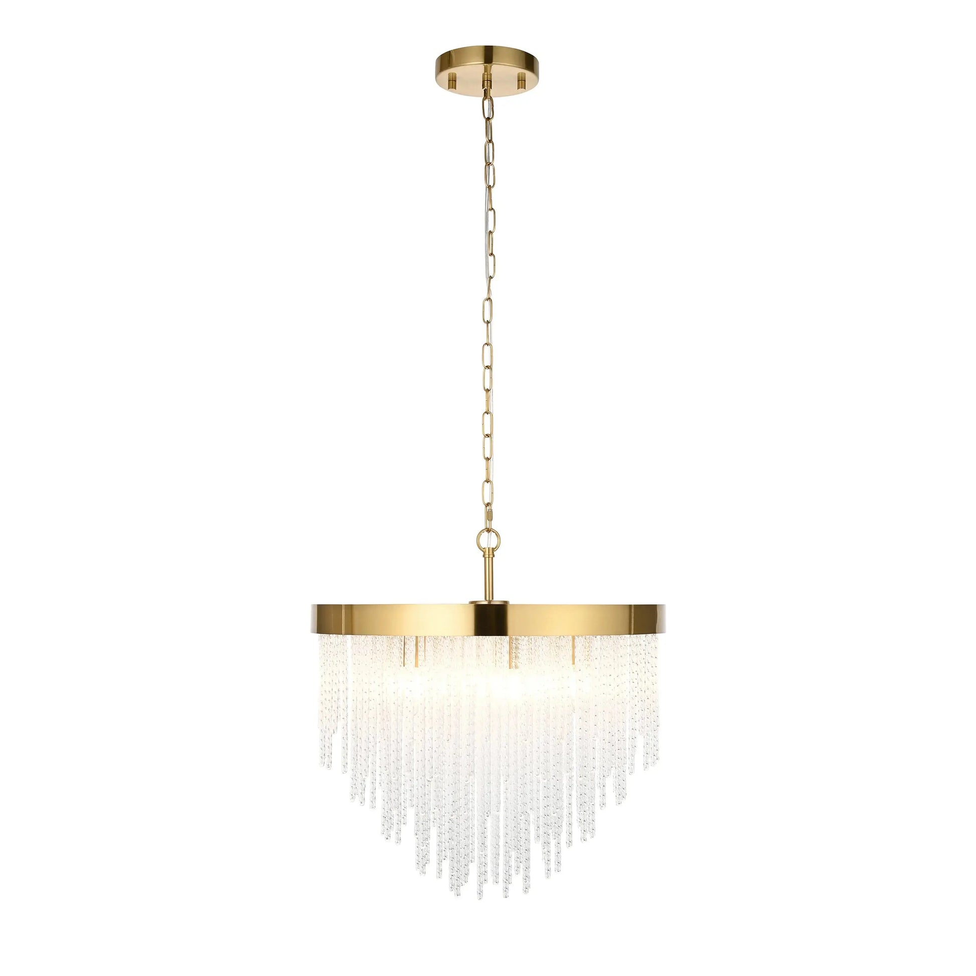 Anistara 5 Pendant Light Brushed Aged Brass   Nicholas John Interiors