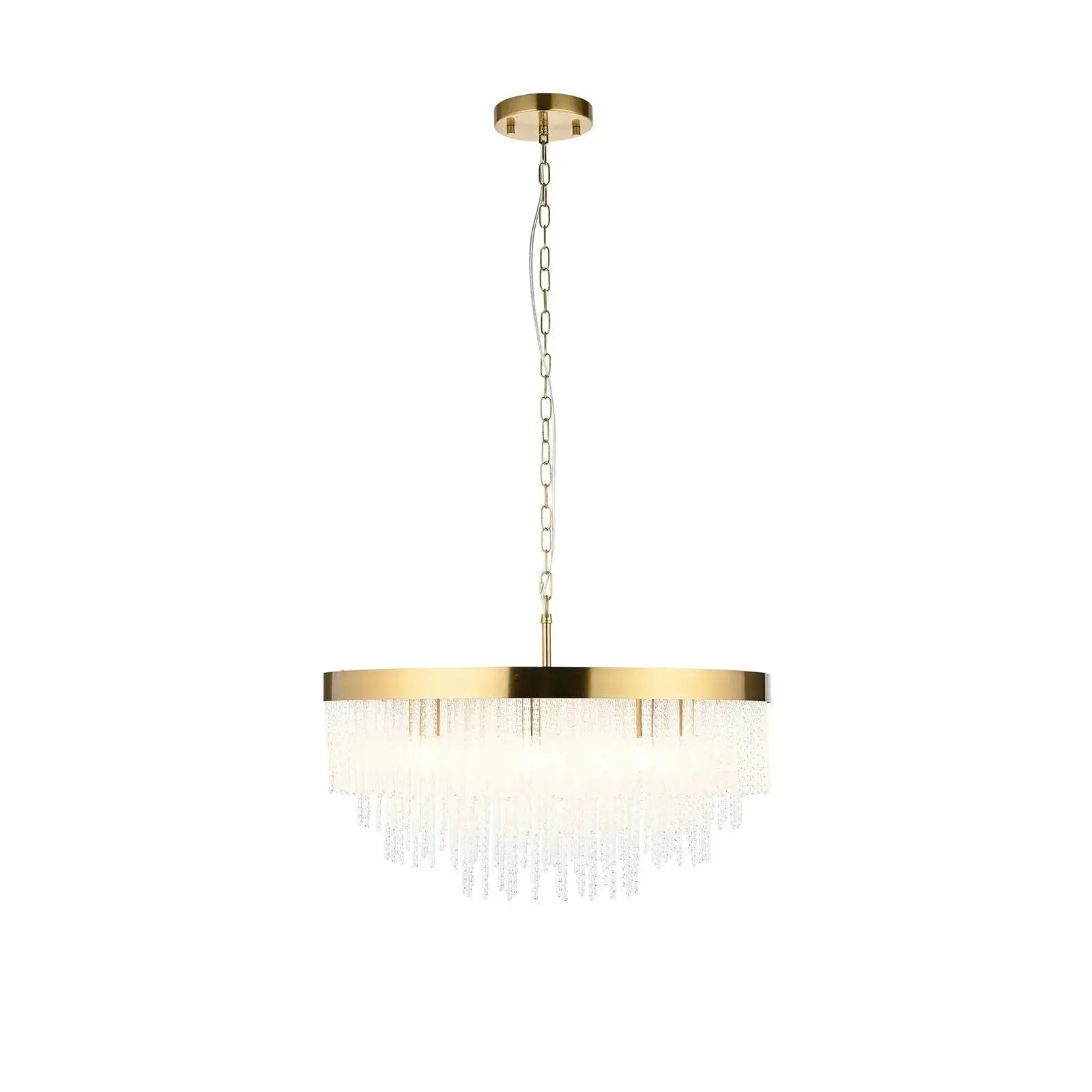 Anistara 9 Pendant Light Brushed Aged Brass   Nicholas John Interiors