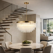 Anistara 9 Pendant Light Brushed Aged Brass   Nicholas John Interiors