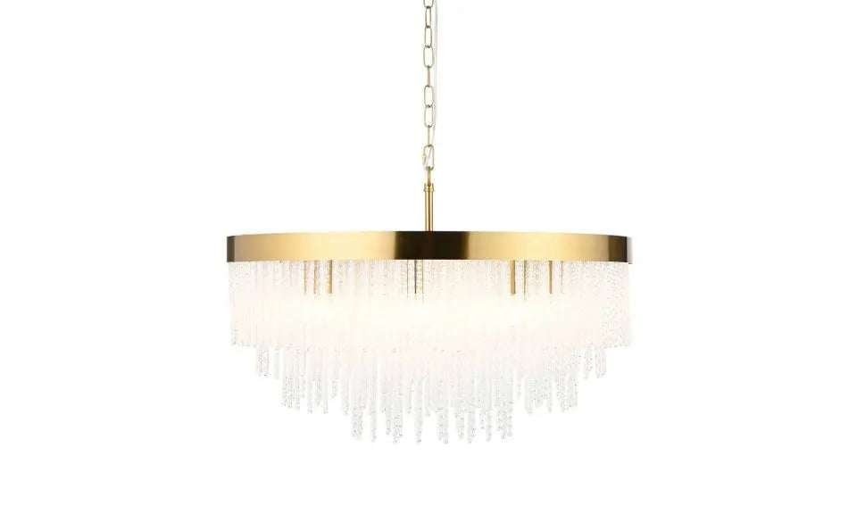 Anistara 9 Pendant Light Brushed Aged Brass   Nicholas John Interiors