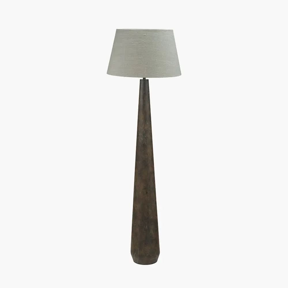 Arbor Verdi Gris Metal Conical Floor Lamp Base  Nicholas John Interiors