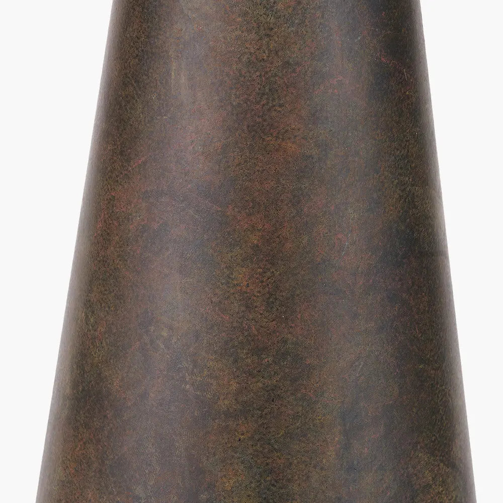 Arbor Verdi Gris Metal Conical Table Lamp Base  Nicholas John Interiors