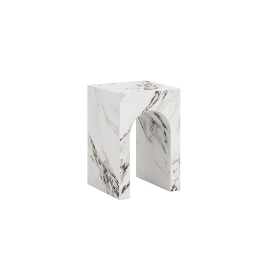 Ashford & Grey Archie Calacatta Side Table  Nicholas John Interiors