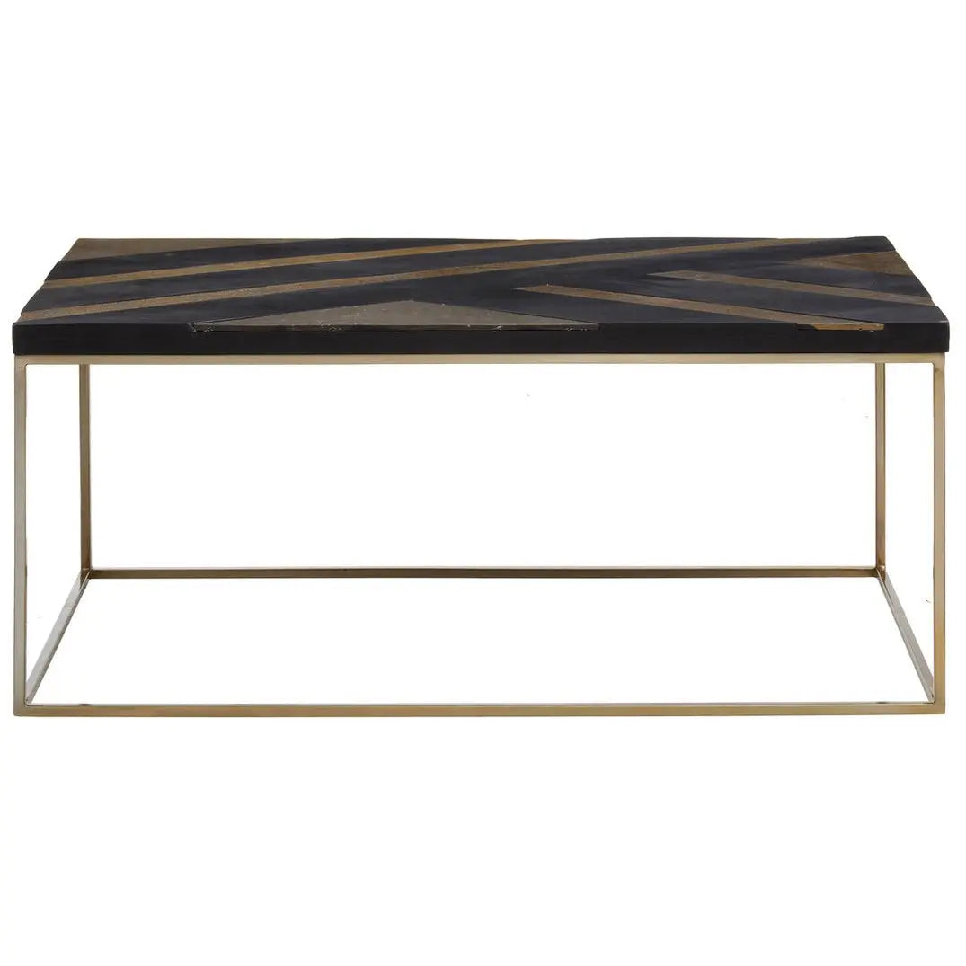 Arissa Black and Gold Coffee Table   Nicholas John Interiors