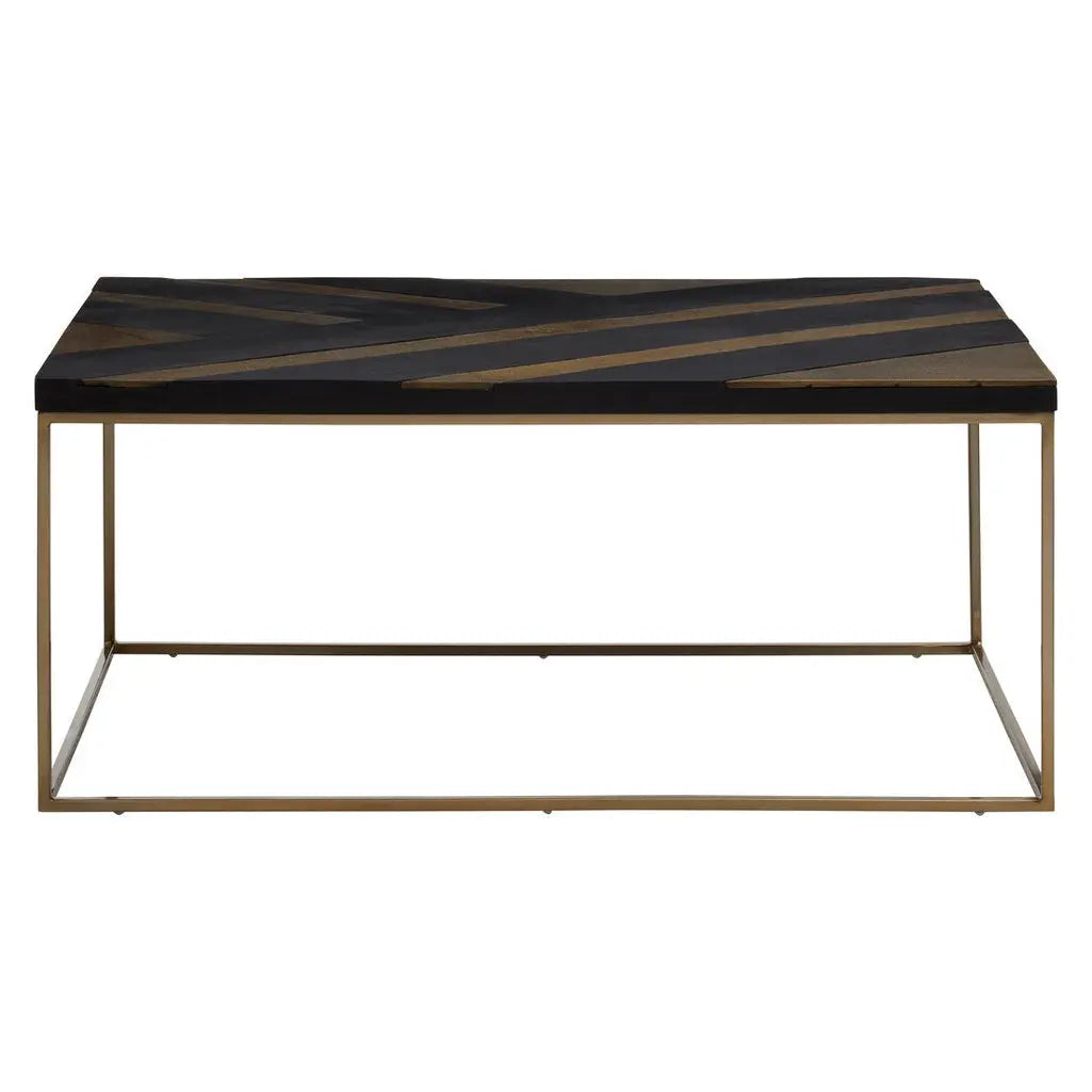 Arissa Black and Gold Coffee Table   Nicholas John Interiors