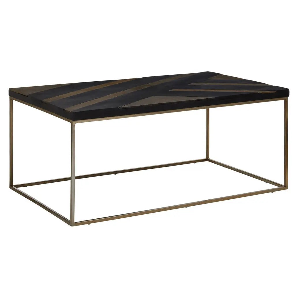 Arissa Black and Gold Coffee Table   Nicholas John Interiors