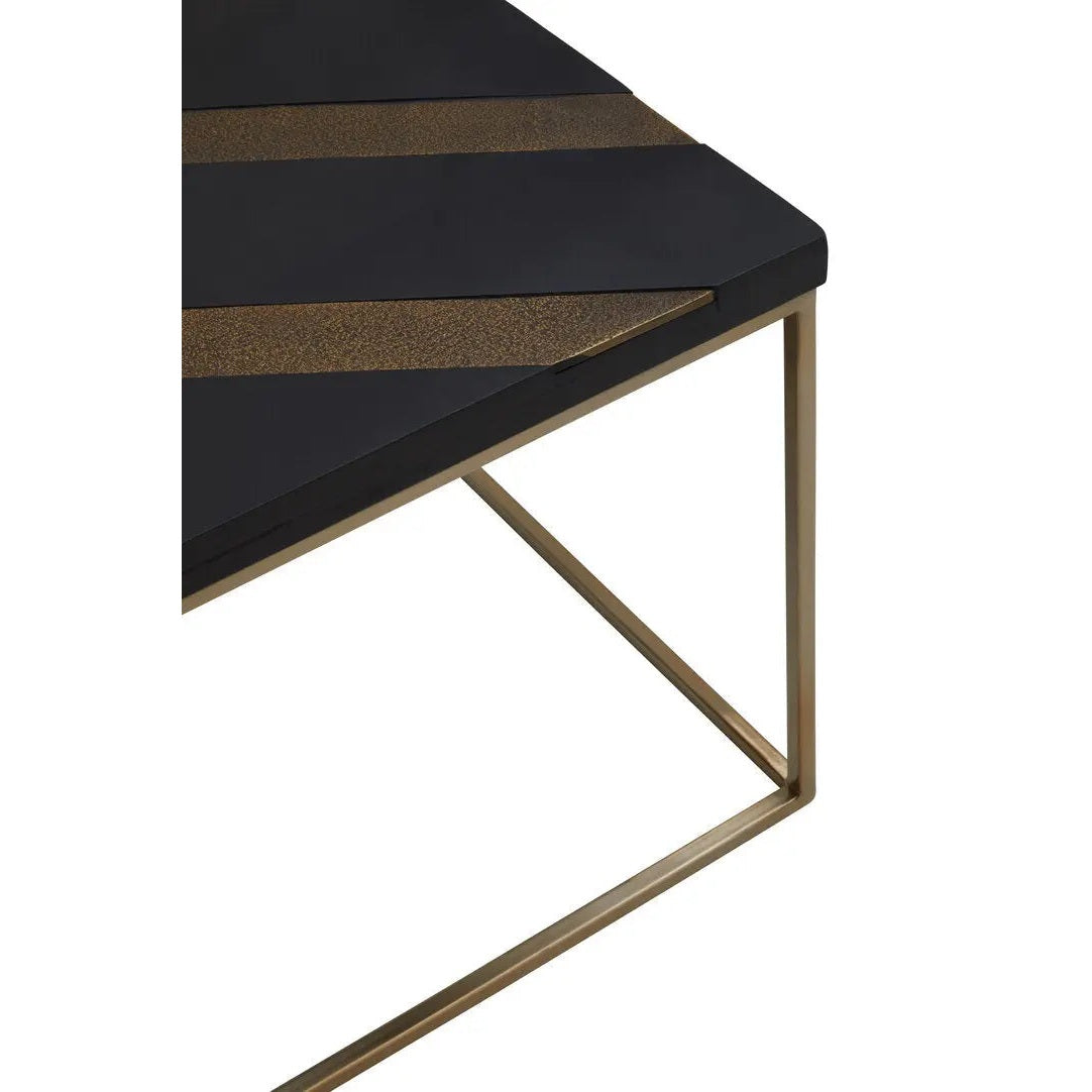 Arissa Black and Gold Coffee Table   Nicholas John Interiors