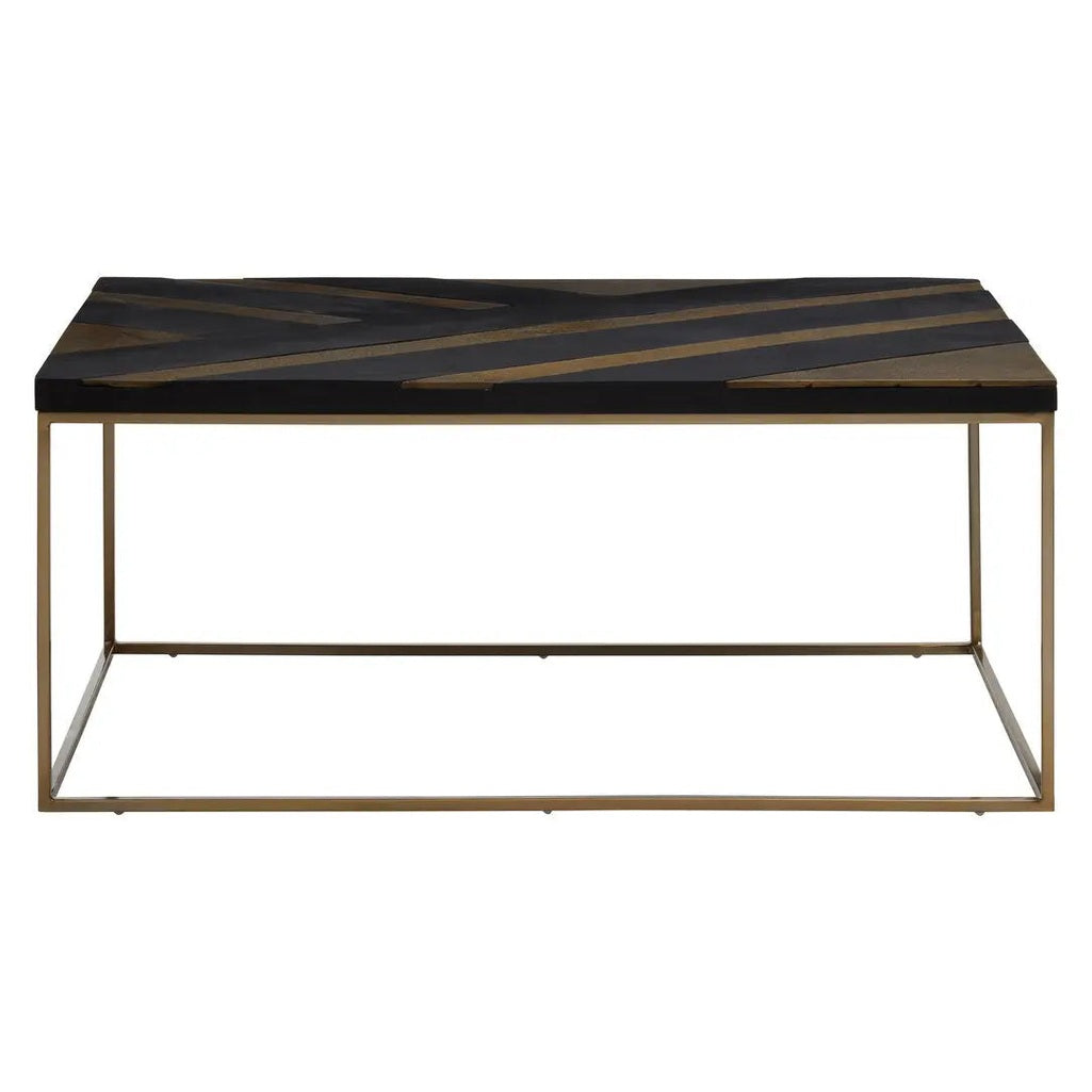 Arissa Black and Gold Coffee Table   Nicholas John Interiors