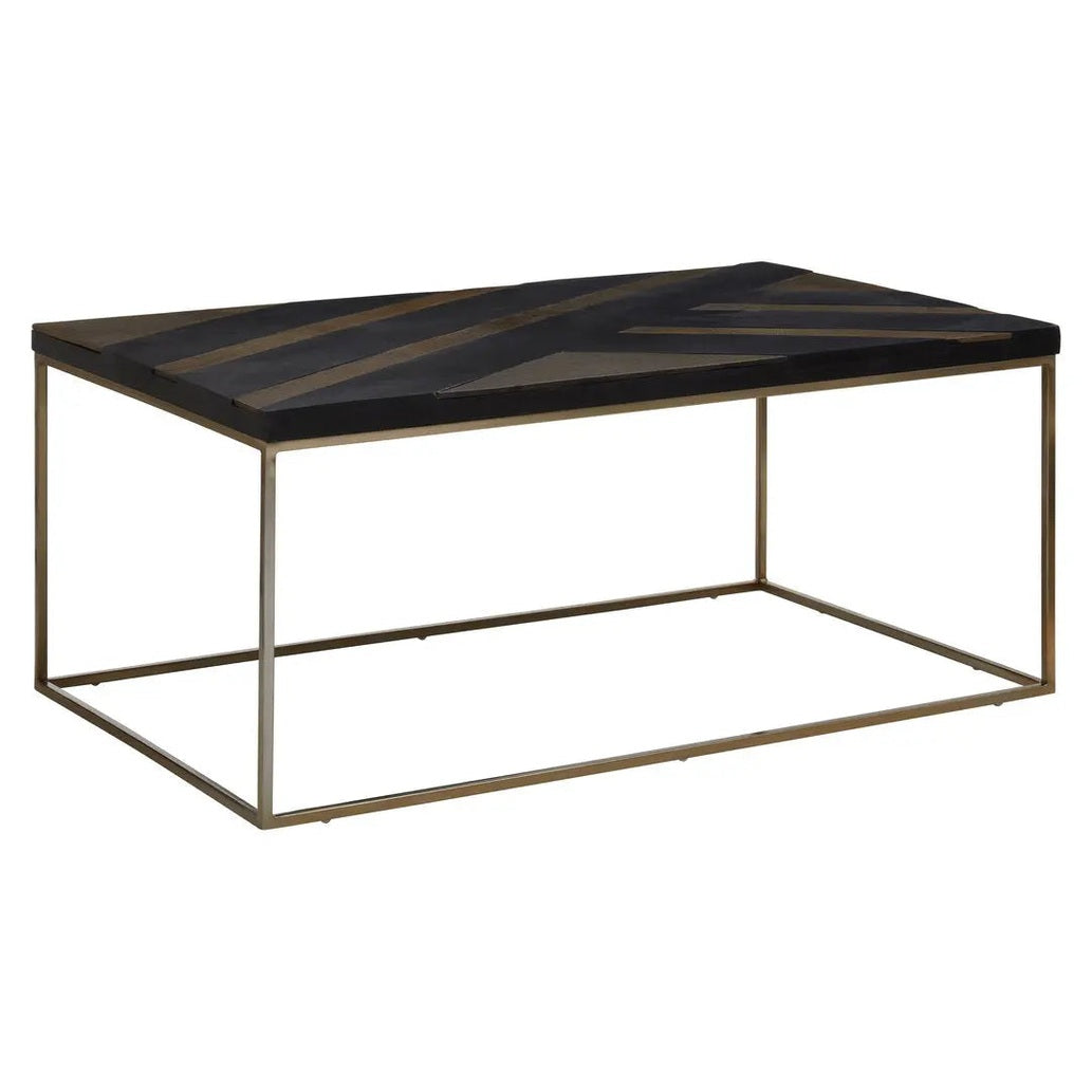 Arissa Black and Gold Coffee Table   Nicholas John Interiors