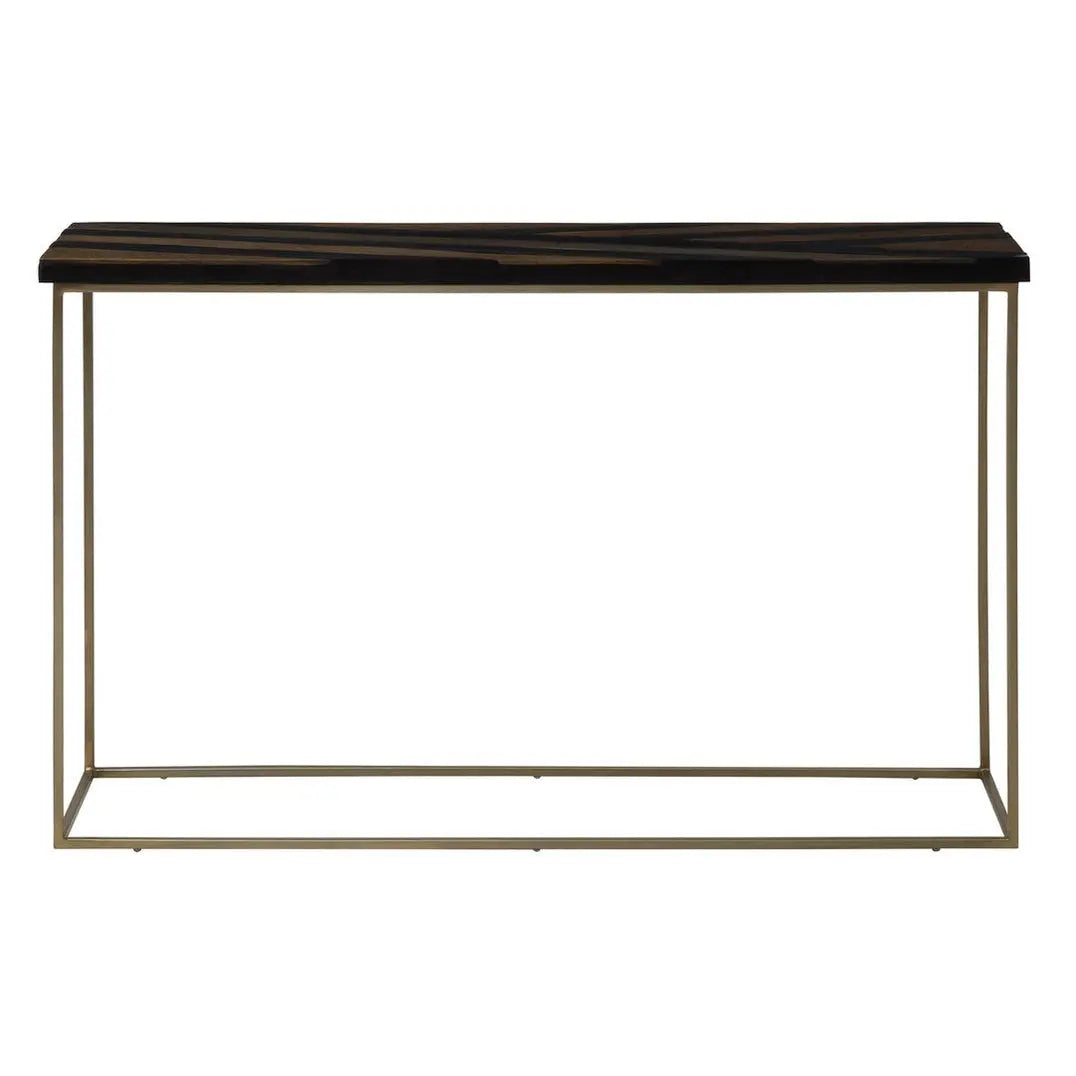 Arissa Black and Gold Console Table   Nicholas John Interiors