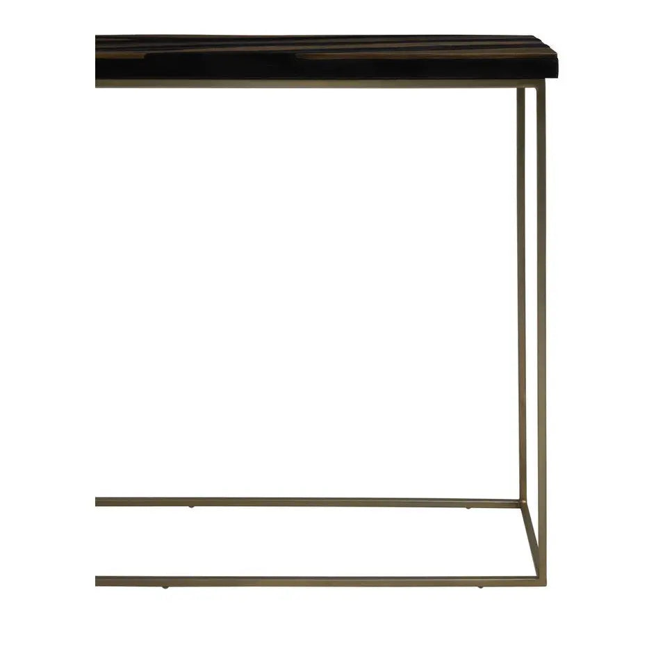 Arissa Black and Gold Console Table   Nicholas John Interiors
