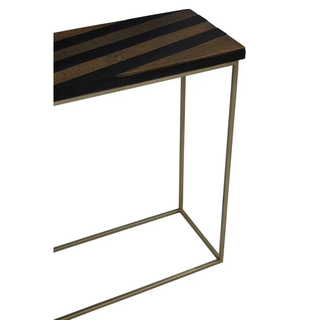 Arissa Black and Gold Console Table   Nicholas John Interiors