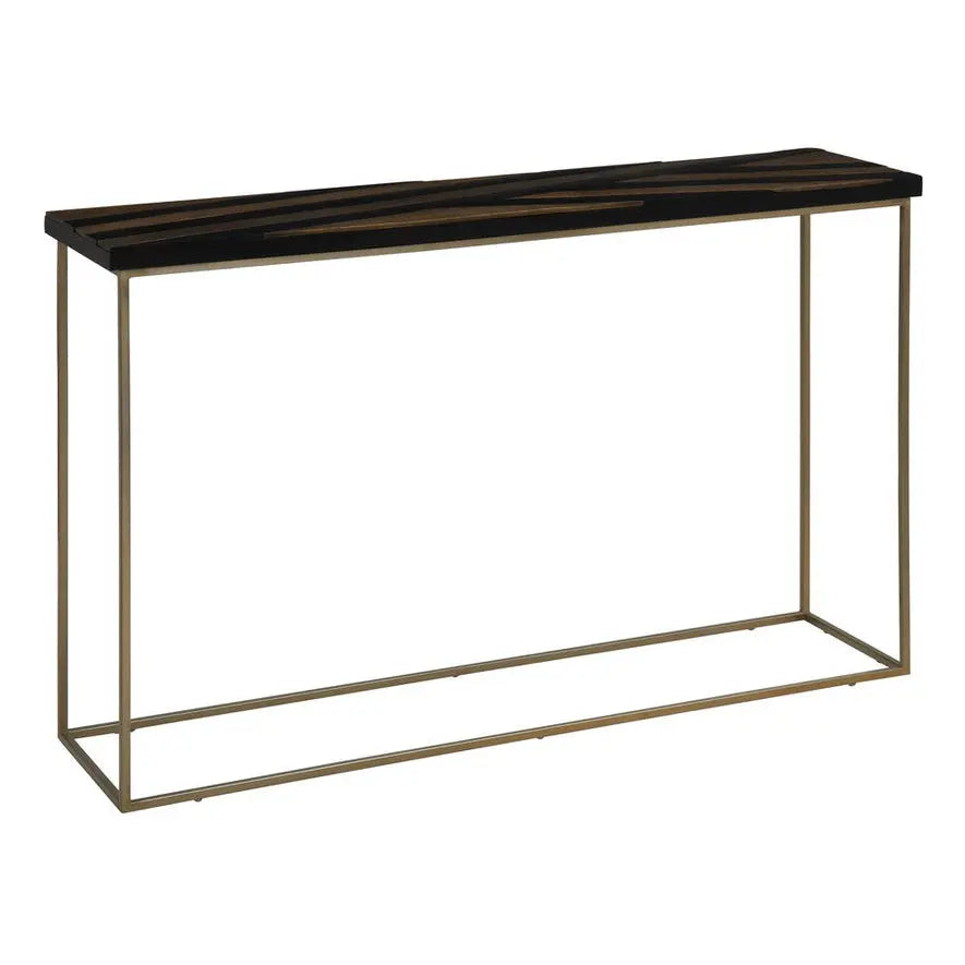 Arissa Black and Gold Console Table   Nicholas John Interiors