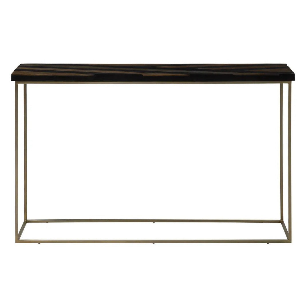 Arissa Black and Gold Console Table   Nicholas John Interiors