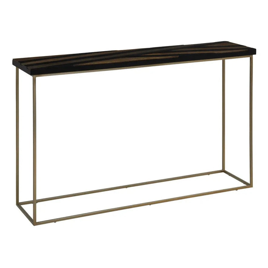 Arissa Black and Gold Console Table   Nicholas John Interiors