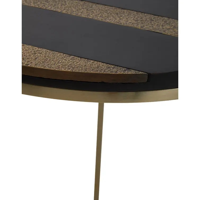 Arissa Black and Gold Side Table   Nicholas John Interiors