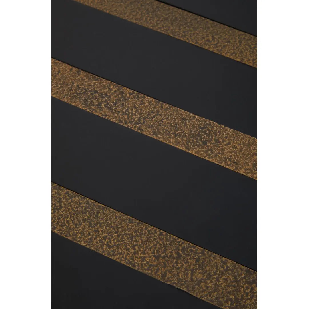 Arissa Black and Gold Side Table   Nicholas John Interiors