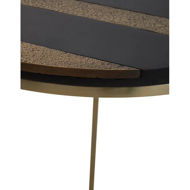 Arissa Black and Gold Side Table   Nicholas John Interiors