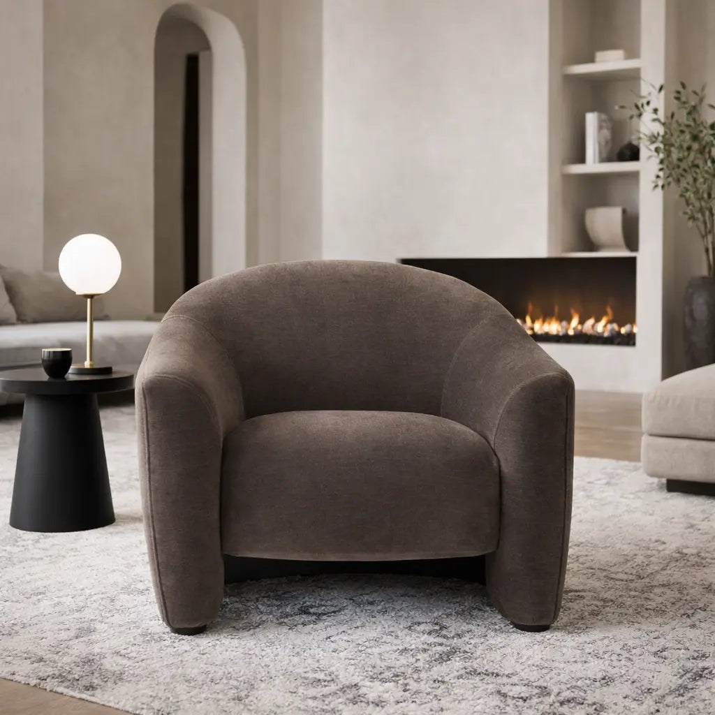 Arono Armchair - Verona Moody   Nicholas John Interiors