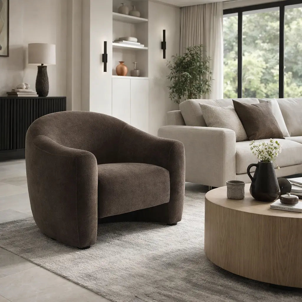 Arono Armchair - Verona Moody   Nicholas John Interiors
