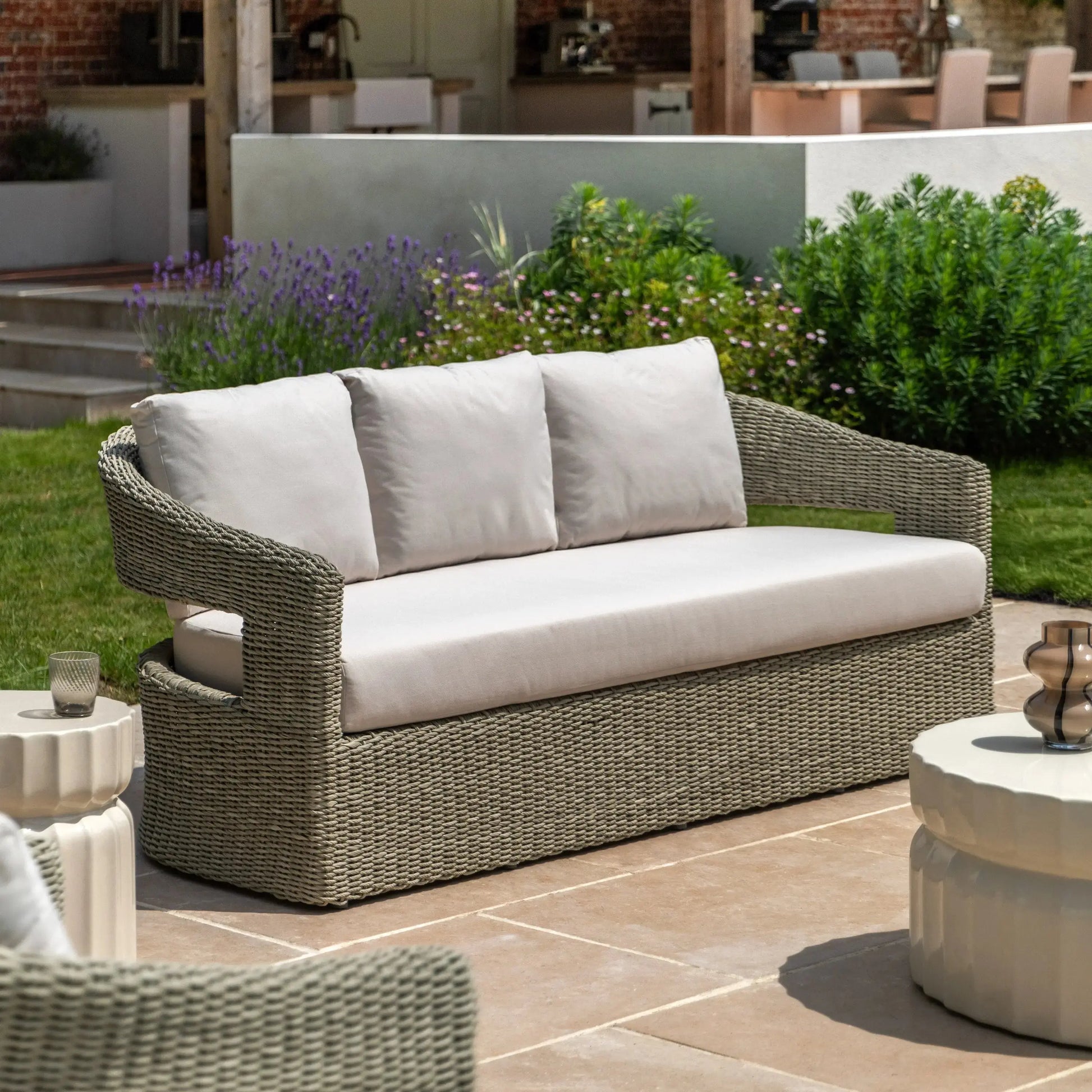 Arvello 3 Seater Outdoor Sofa   Nicholas John Interiors