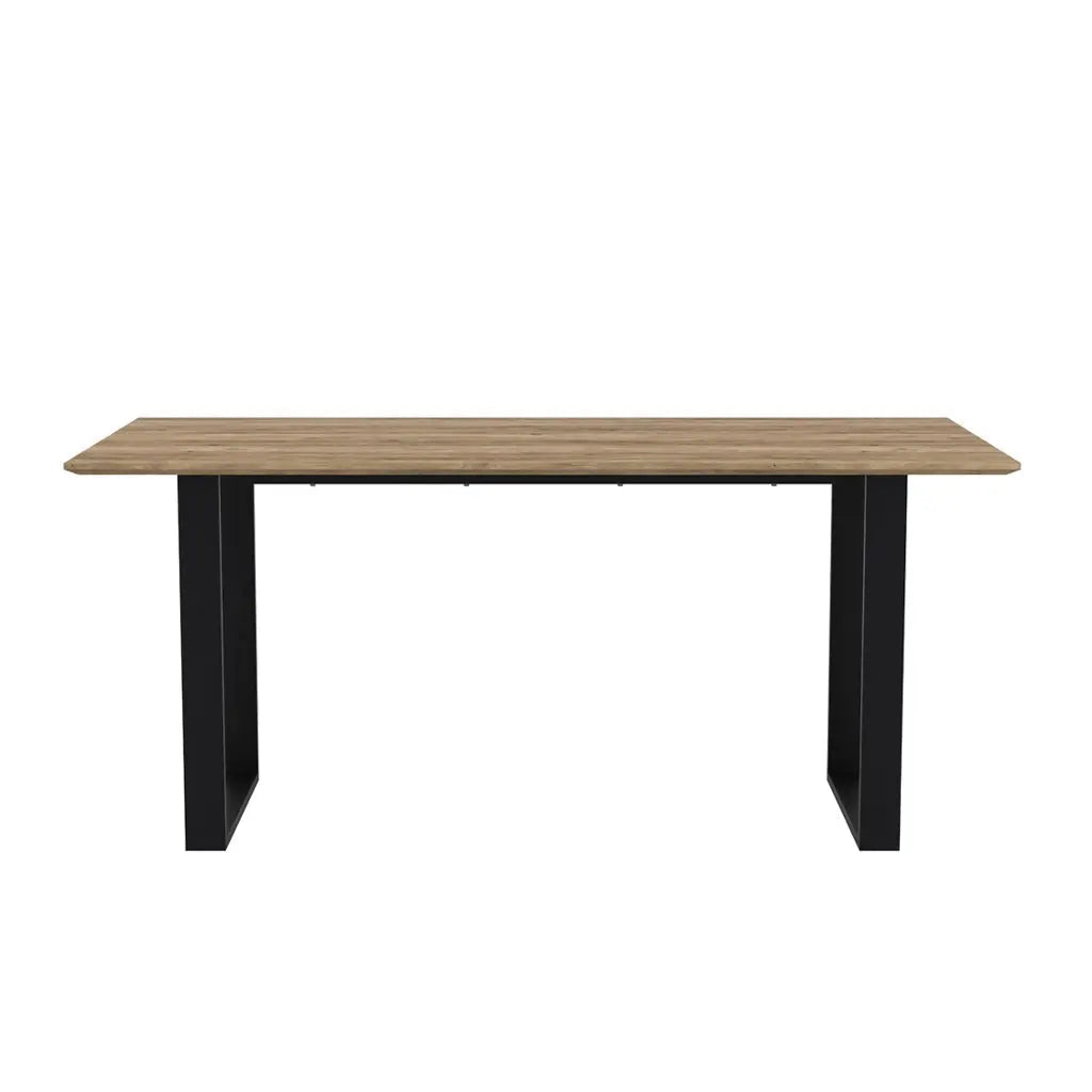 Ashford & Grey Antibes Russet & Black Dining Table  Nicholas John Interiors