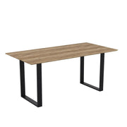 Ashford & Grey Antibes Russet & Black Dining Table  Nicholas John Interiors