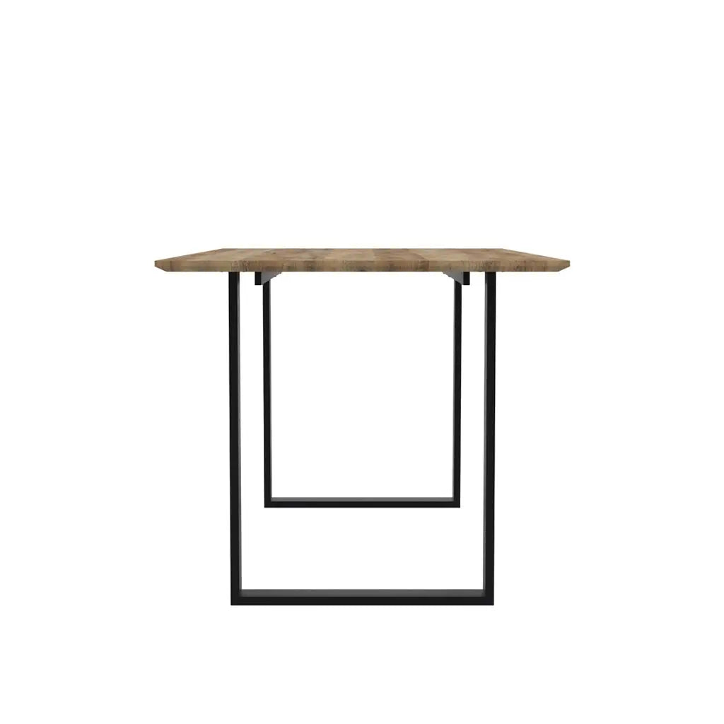 Ashford & Grey Antibes Russet & Black Dining Table  Nicholas John Interiors