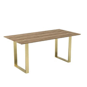 Ashford & Grey Antibes Russet & Gold Dining Table  Nicholas John Interiors
