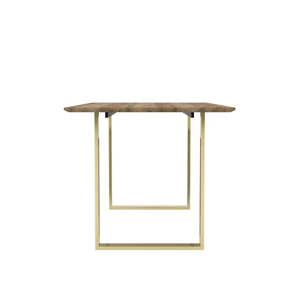 Ashford & Grey Antibes Russet & Gold Dining Table  Nicholas John Interiors