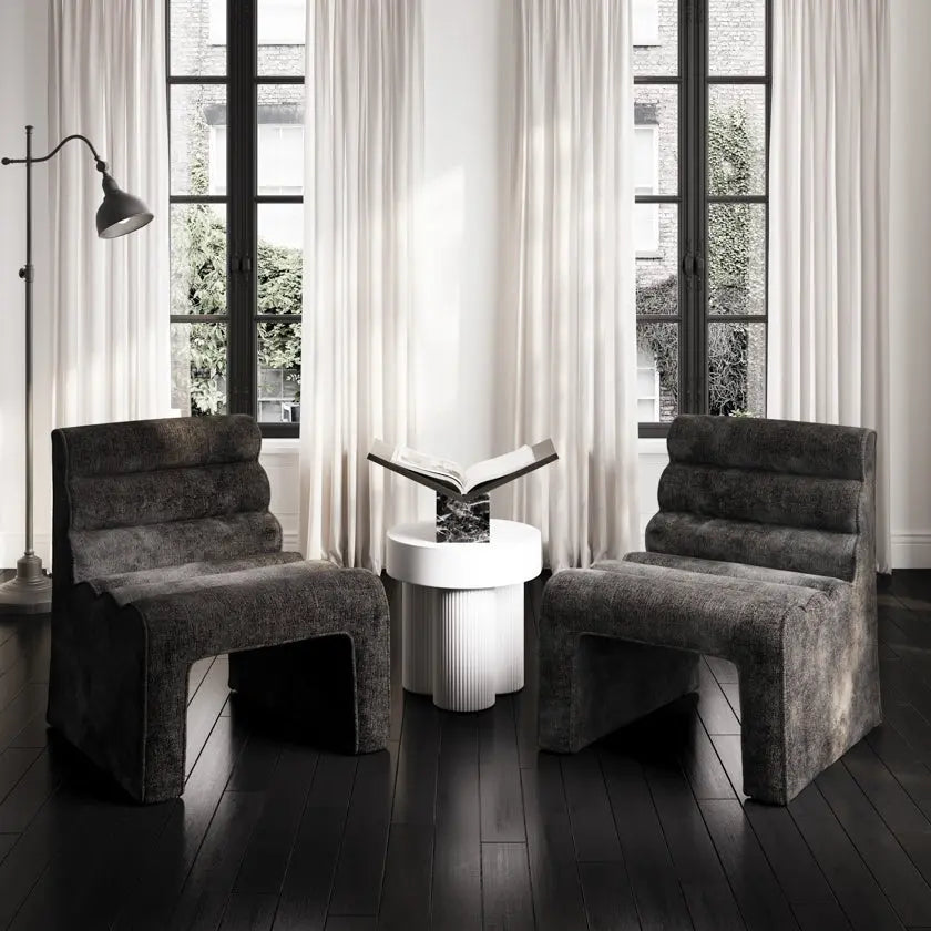 Ashford & Grey Astrid White Side Table   Nicholas John Interiors