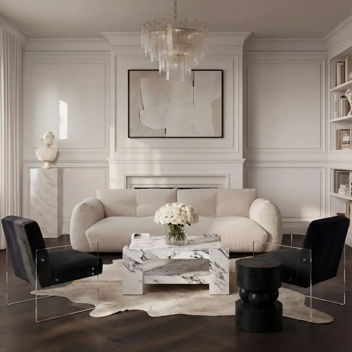 Ashford & Grey Bellagio Calacatta Coffee Table   Nicholas John Interiors