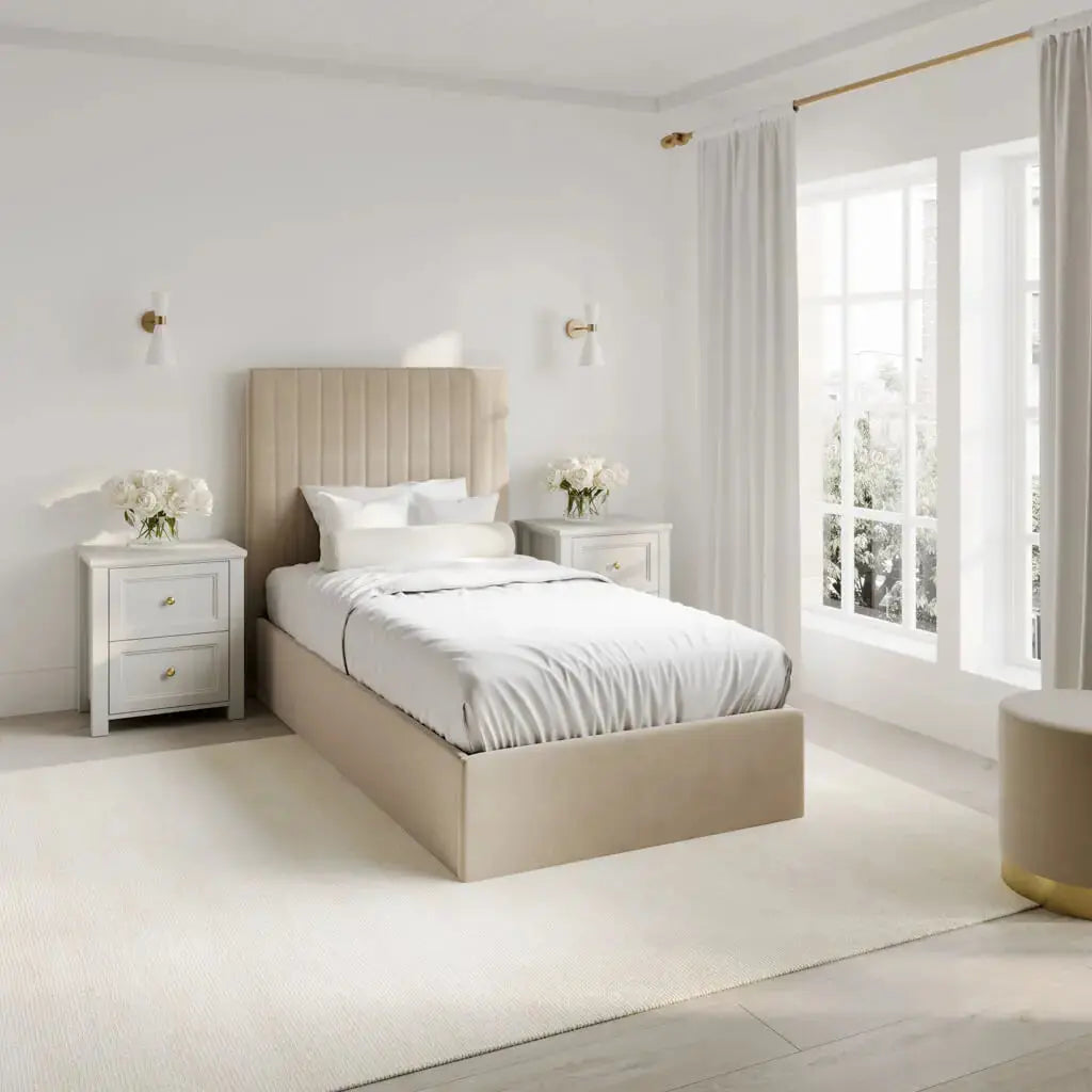 Ashford & Grey Berlin Milk Bed   Nicholas John Interiors
