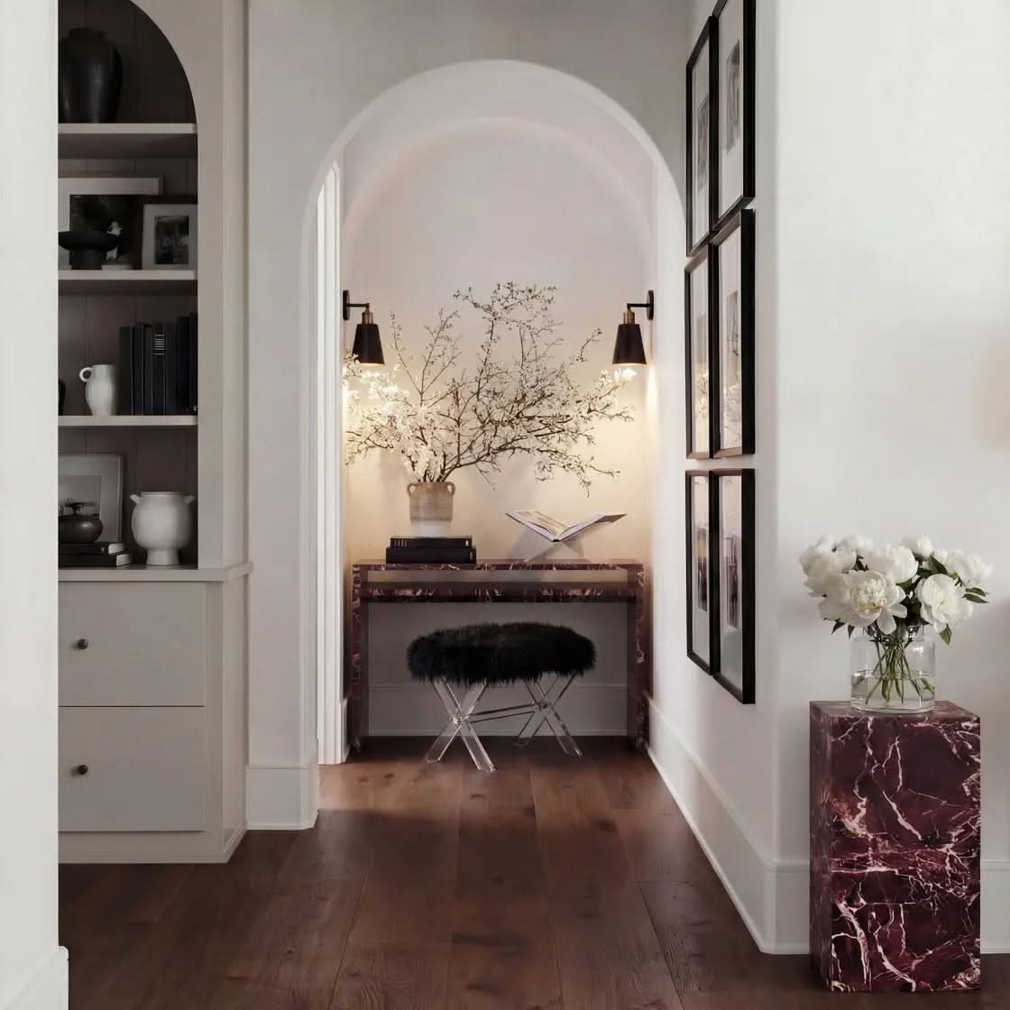 Ashford & Grey Cavallo Jet Stool   Nicholas John Interiors