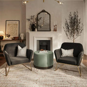 Ashford & Grey Charles Black Chair   Nicholas John Interiors