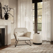 Ashford & Grey Charles Ivory Boucle Chair   Nicholas John Interiors