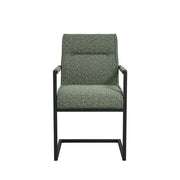 Ashford & Grey Cleaver Desert Sage and Black Set of 2 Dining Chairs with Arms   Nicholas John Interiors