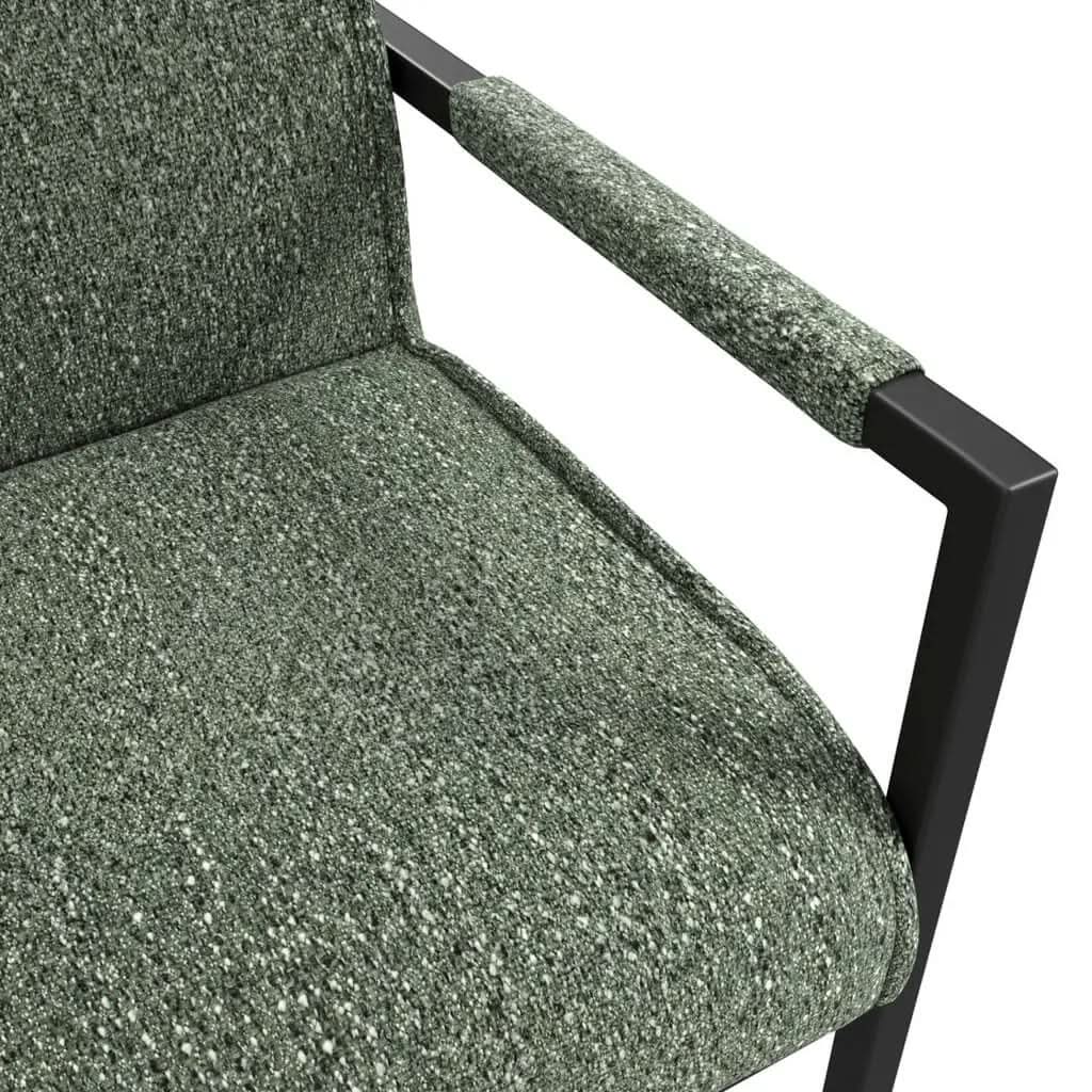Ashford & Grey Cleaver Desert Sage and Black Set of 2 Dining Chairs with Arms   Nicholas John Interiors