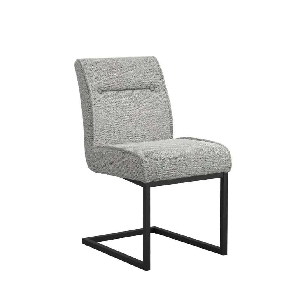 Ashford & Grey Cleaver Smoked Pearl and Black Set of 2 Dining Chairs   Nicholas John Interiors