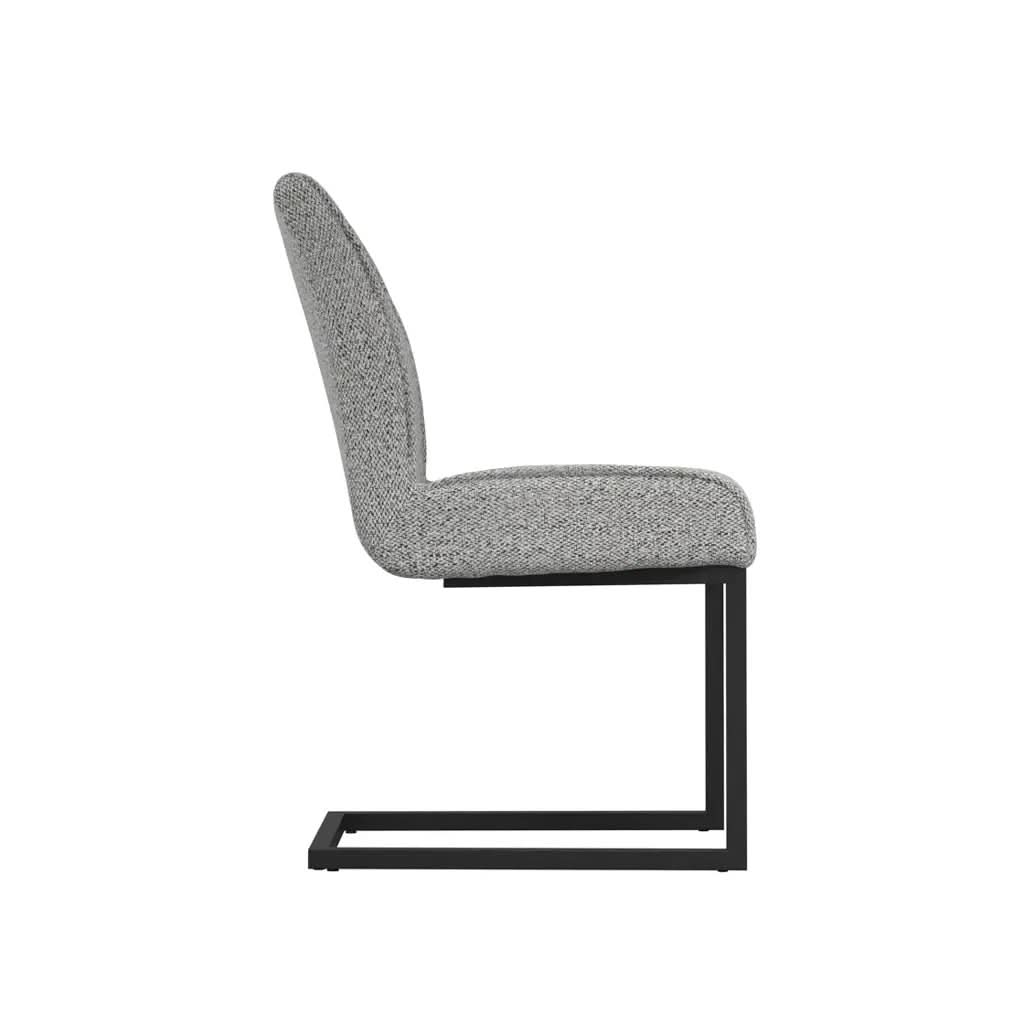 Ashford & Grey Cleaver Smoked Pearl and Black Set of 2 Dining Chairs   Nicholas John Interiors
