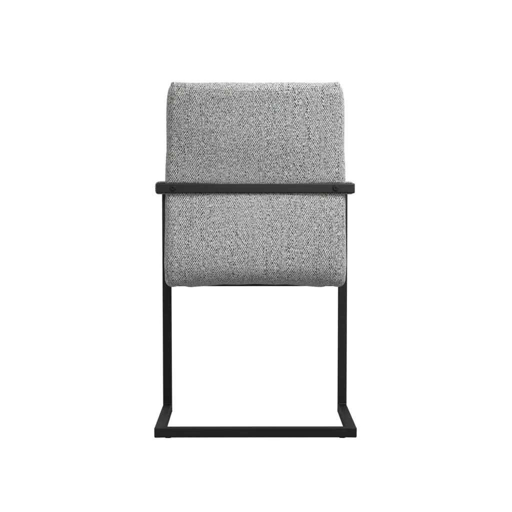 Ashford & Grey Cleaver Smoked Pearl and Black Set of 2 Dining Chairs with Arms   Nicholas John Interiors
